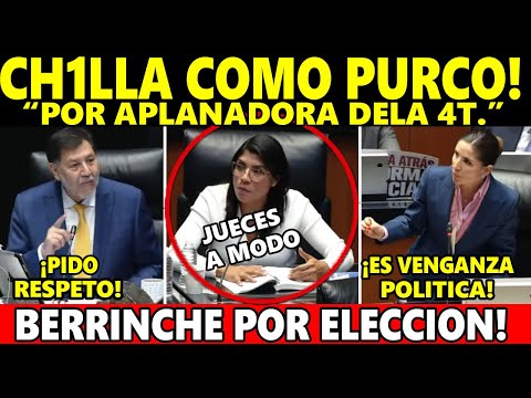 4T. HACE USO DE LA APLANADORA! BERRINCHE de PANISTAS en el SENADO por ELECCIÓN JUDICIAL