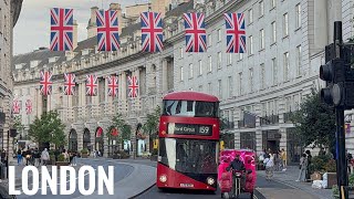 England, Central London Sunset Walk | Relaxing Walking tour in West End London [4K HDR]
