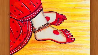 Durga Puja Drawing | Navratri Special Maa Durga Easy Drawing Step by Step| Navratri drawing