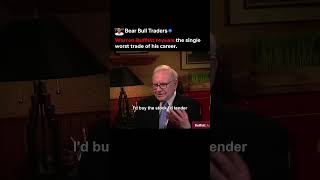 Warren Buffett Reveals The Single Worst Trade Of His Career