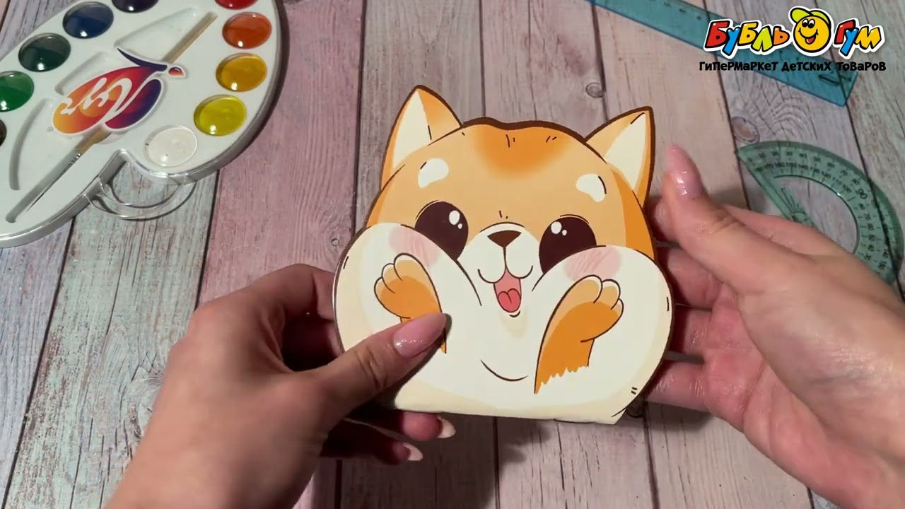 Блокнот фигурный Милашки-животные Акитуа-ину - видео