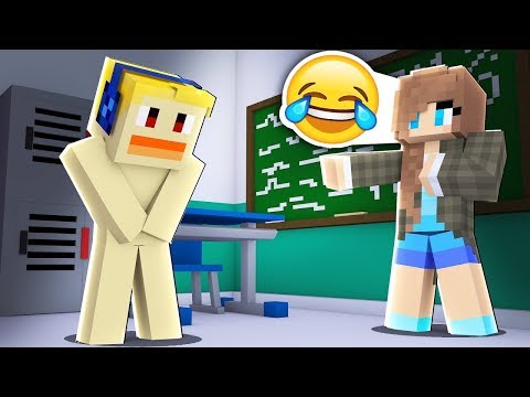 FUI SIN ROPA A LA ESCUELA EN MINECRAFT !!