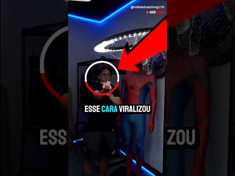 Ele virou o homem-aranha na vida real 😳🕷️ - #homemaranha #marvel