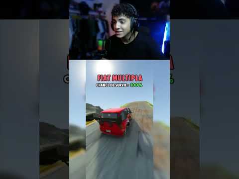 تخيل تققل من الجبل دا 😱 #beamngdrive  #محاكي_الحوادث