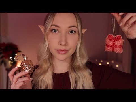 ASMR Elf Christmas Ornament Shop✨Soft-Spoken Explaining Decorations🎄🎀