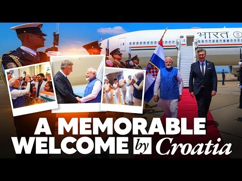 PM Modi gets a special welcome in Croatia