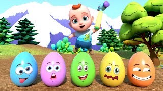Huevos Sorpresas Animales Salvajes | Jugar con de colores | GoBooBoo en Español