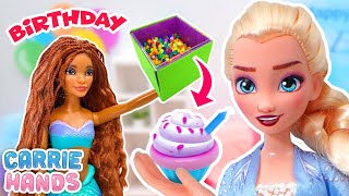 Frozen Elsa & Disney Princesses Have A Birthday Party | Fun Videos For Kids