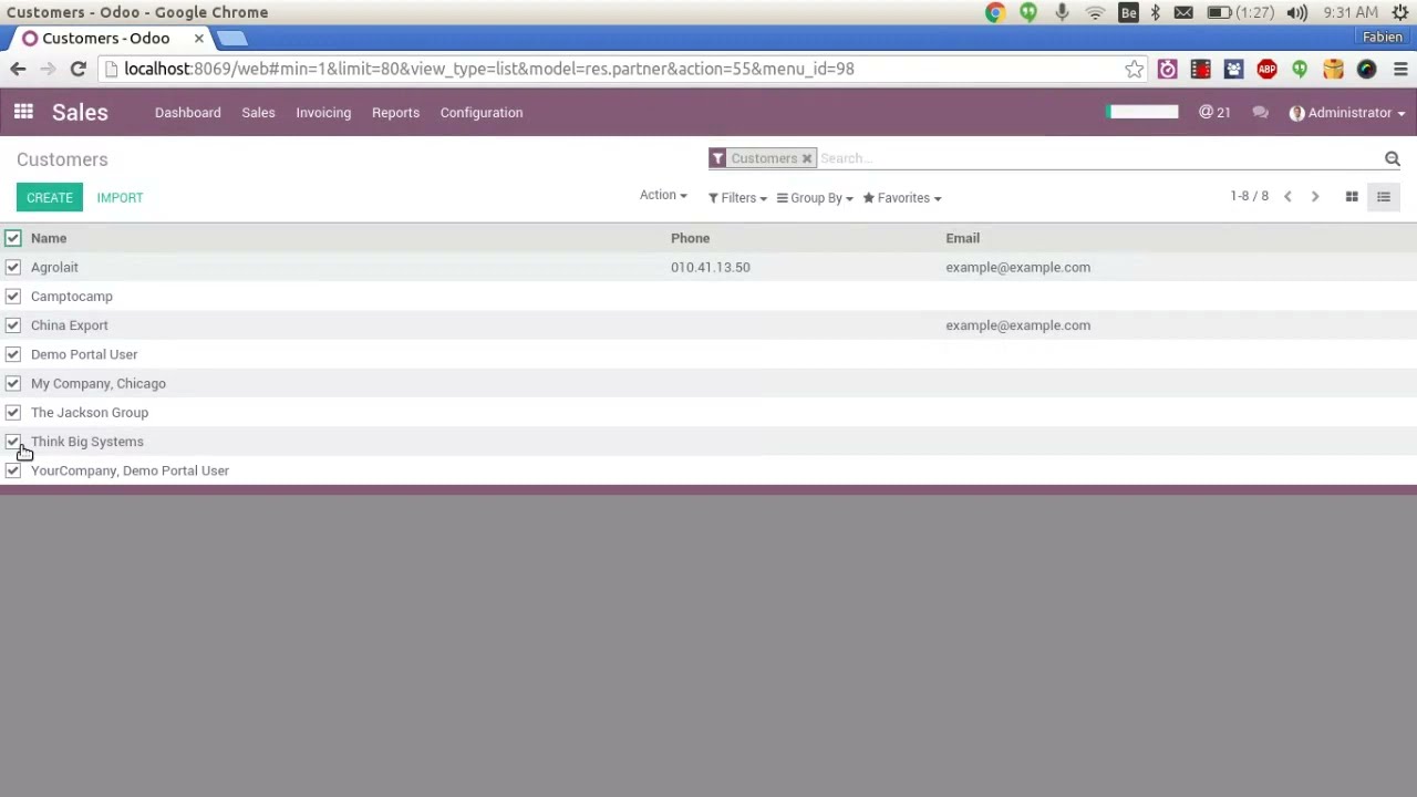 Odoo Export & Import data | 6/24/2021

Exporting data, Modify or Update and reimporting.