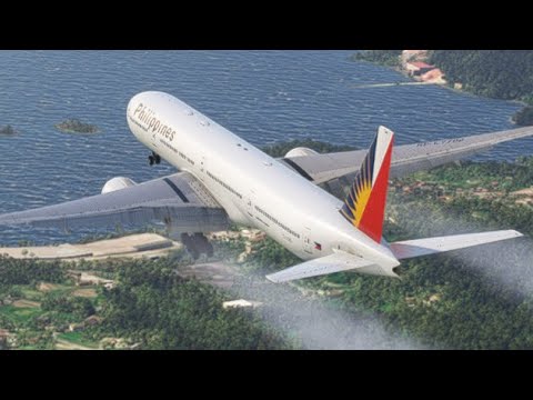 Clouds blocked the Philippine Airlines plane when it was about to land