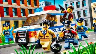LEGO Bank Truck Heist: Crazy Junkyard Poice Chase