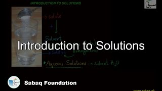 Introduction to Solutions
