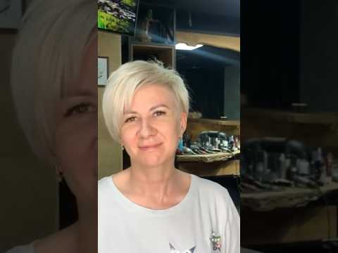 Asymmetrical Pixie for Women Over 50 #haircut