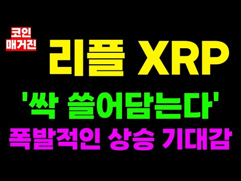 [리플 XRP 엑스알피] 긴급속보 '싹 쓸어담는다' 폭발적인 상승 기대감