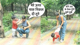 Prank में लड़की के ऊपर नाक निकल दी 😜| Chota Chetan