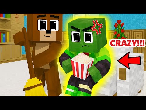 Zombie Boy Gets Spoiled and Learns a Big Life Lesson – Sad But Funny Minecraft Story