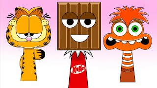 Sprunki OC All Phase - Anxiety, Kitkat, Garfield | Compilation Sprunki Incredibox