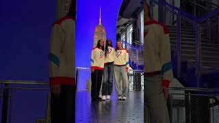 🤩 WNBA Draftees at Empire State Building | Azzi Fudd Lauren Betts Raven Johnson Gabriela Jaquez