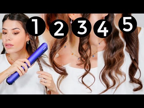 5 TUTORIAL *FACILI* PER FARE I CAPELLI MOSSI CON LA PIASTRA! + DYSON CORRALE ASK