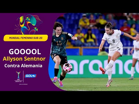 Ally Sentnor marcó el 2-2 de Estados Unidos frente a Alemania en el Pascual Guerrero