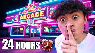 24 Hour Overnight Challenge in Worlds Biggest Arcade!