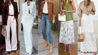 Moda mujer 2025/ OUTFITS en TENDENCIA de MODA PRIMAVERA VERANO 2025