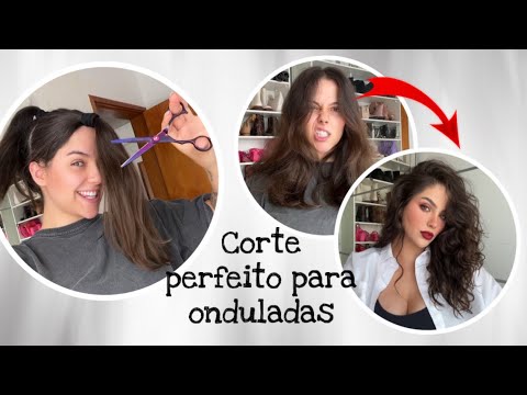 Fiz sozinha o corte de cabelo perfeito pra onduladas