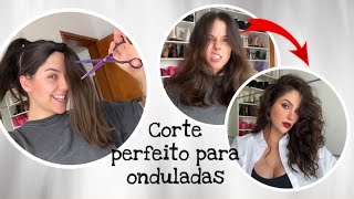 Fiz sozinha o corte de cabelo perfeito pra onduladas