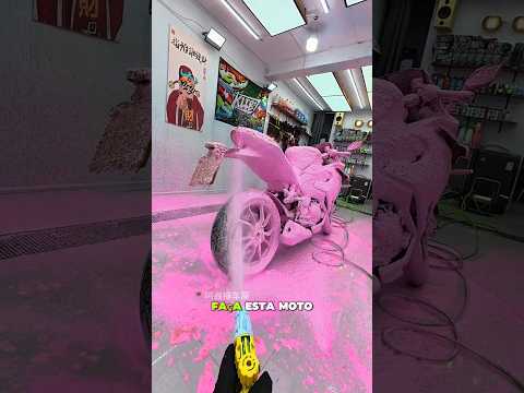 Transformou uma moto coberta de lama em uma superbike brilhante! โจ๐๏ธ!! #shorts