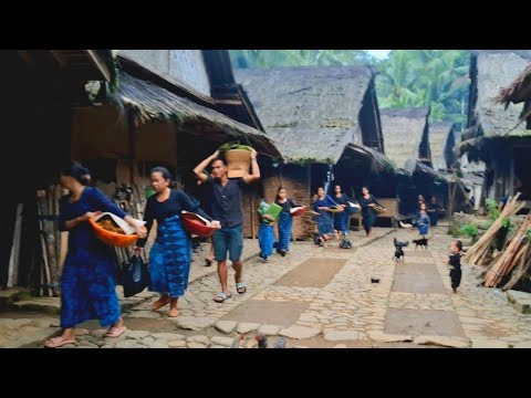 Unik Banget, Beginilah Persiapan Pernikahan Di Baduy. Seperti Suasana Pedesaan Jaman dulu