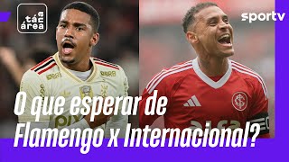 FLAMENGO E INTERNACIONAL SE ENFRENTAM PELA LIBERTADORES NO MARACANÃ | TÁ NA ÁREA | sportv