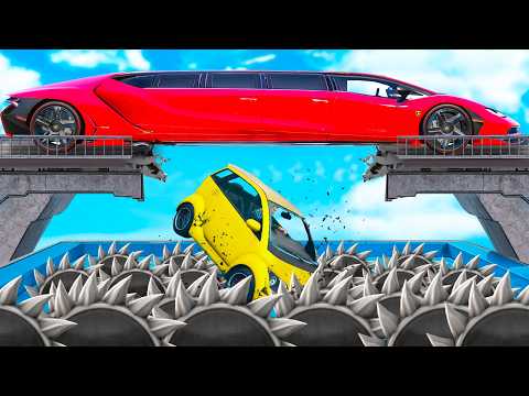 ¿PUEDE UN COCHE VOLAR SOBRE UN PUENTE ROTO EN GTA 5? - EXPERIMENTA EN GTA 5
