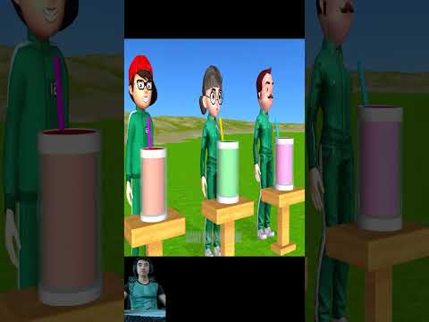 😁Scary Teacher 3D vs Squid Game Hide in Wood Coffin vs Water Drinking Straw Challenge #shorts