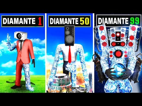 MEJORANDO A SPEAKERMAN DIAMANTE en GTA 5!! (Skibidi Toilet mod)