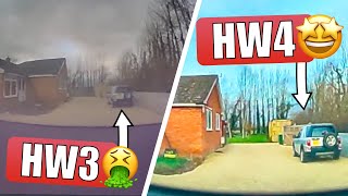 Tesla Vision HW4 5MP vs HW3 1.2MP Full Camera Comparison - Tesla Vision FSD 2024 Highland Upgrade