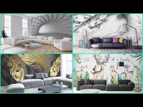 Beautiful Wallpaper Design For Living Room and Bedroom Modern Home Wall Decor Designs Wallpaper 2024