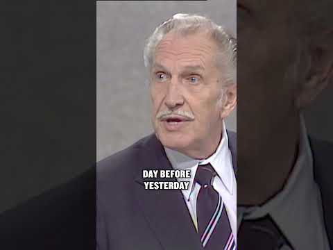 Vincent Price's HILARIOUS Response To Michael Jackson's Gift #VincentPrice #MichaelJackson #TalkShow