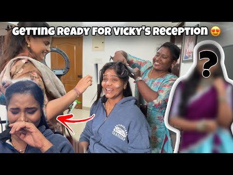 Vicky Reception-க்கு கிளம்பியாச்சு…😍 | GET READY WITH US 🤩 | Allu Loves Priya