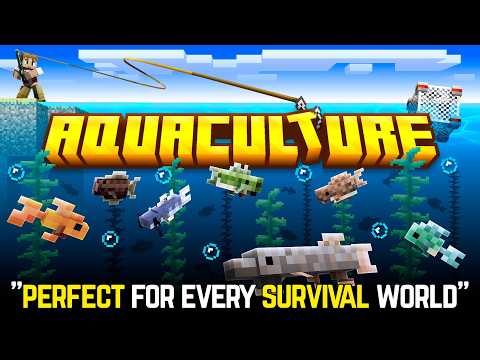 AMAZING Fishing Add-On For Minecraft Bedrock | Aquaculture
