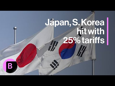 YouTube video thumbnail: Trump to Impose 25% Tariff on Japan, South Korea
