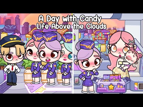 A Day with Candy ✈️👩🏻‍✈️ The Flight Attendant | Life Above the Clouds in Avatar World | Pazu