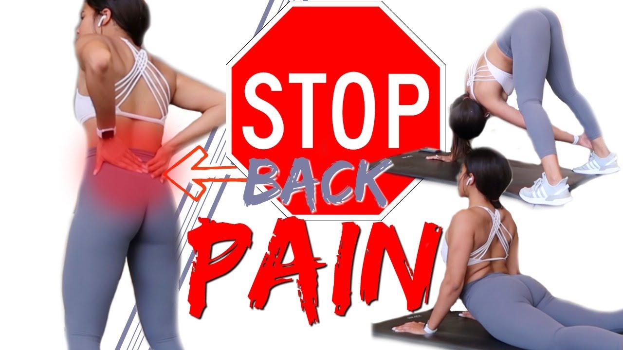 HOW TO STOP LOWER BACK PAIN - GUIDED STRETCHES - Grow with Jo