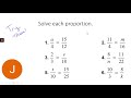 Solving Proportions in Math 7