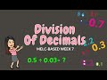 Mastering Division of Decimals for Grade 6