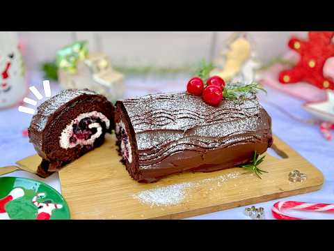 🪵HAZ este PASTEL si quieres IMPRESIONAR a todos ¡La receta que HARÁ BRILLAR tu Mesa! Tronco NAVIDEÑO