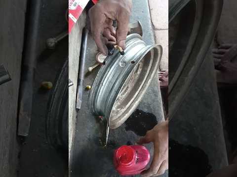 Tubelss Tyre fitng Process ! Tubeless Tyre fit karne ka tarika