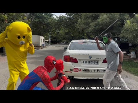 Funny videos 🤣Comedy videos 2024 | Comedy Video😂 Spider-Man with teddy 🧸