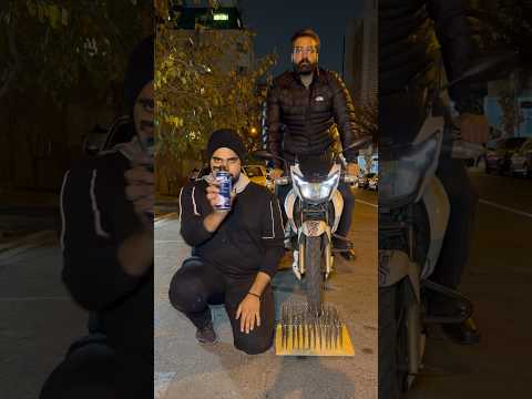 این مایع واقعا لاستیک رو پنچرگیری میکنه 🛞 #shorts