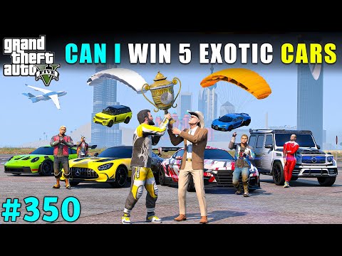 I WON 5 LUXURY EXOTIC SUPER CARS IN A RACE | GTA V GAMEPLAY #350 | GTA 5