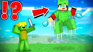 SUPER JUMP Armor Speedrunner vs Hunter in Minecraft - Maizen JJ and Mikey